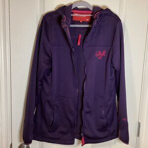O'Neill Women's Fleece Full Zip Hoodie Purple Pink Size XL Activewear
